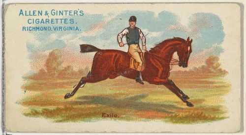 Exile, from The World's Racers series (N32) for Allen & Ginter Cigarettes by Allen & Ginter, print, 1888