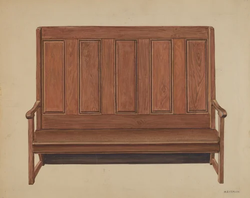 Settee by Harry Eisman, index of american design, 1936