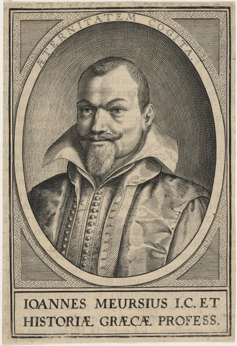 Joannes van Meurs, Dutch Classical Scholar by Unknown 19th Century, print, 1800-1899