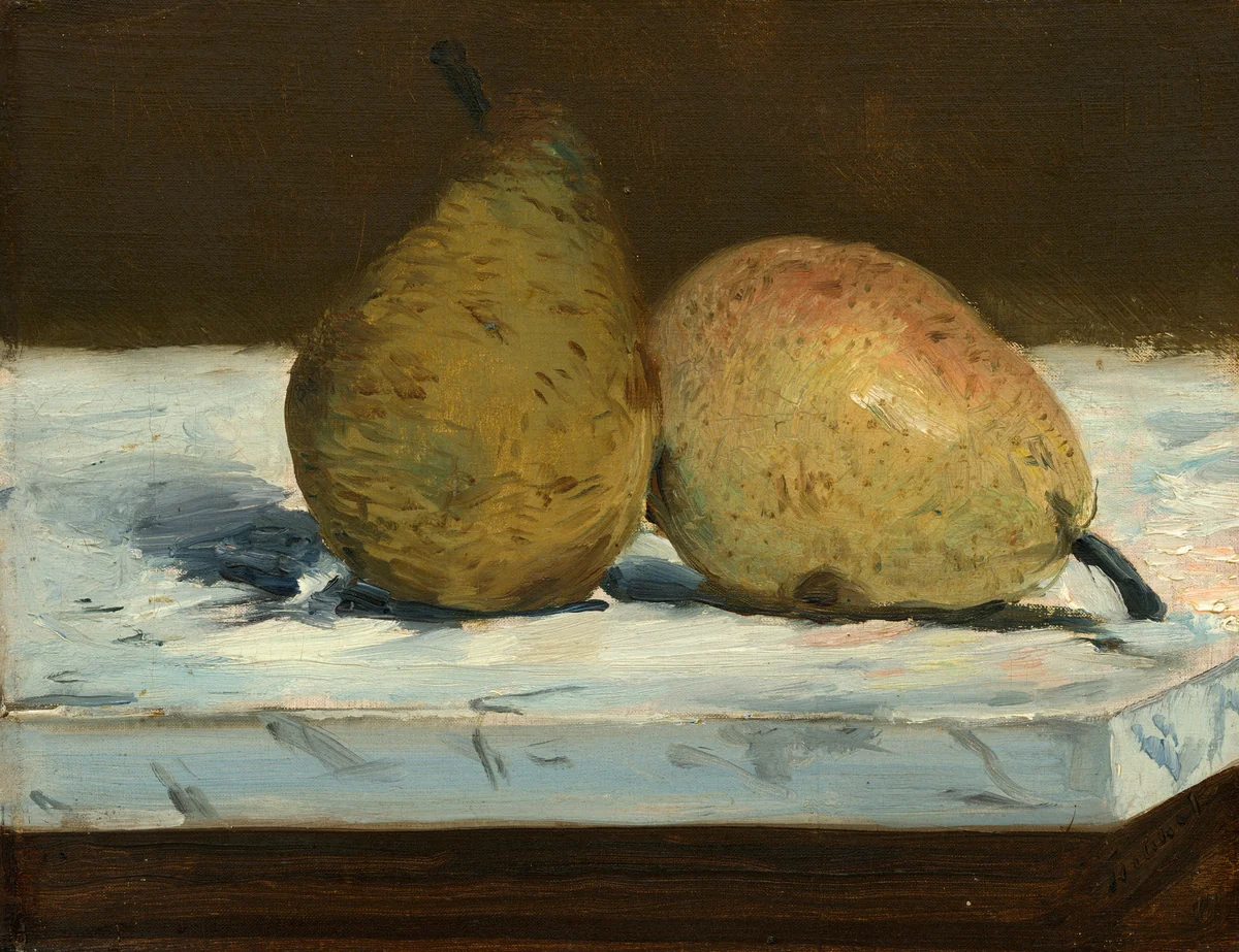 Pears by Edouard Manet, painting, 1880