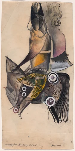 Cover design for The Enemy No. 1 by Wyndham Lewis, drawing, 1926