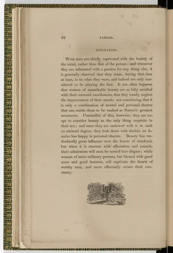 Tailpiece (page 22) from The Fables of Aesop by Thomas Bewick, illustrated book, 1818