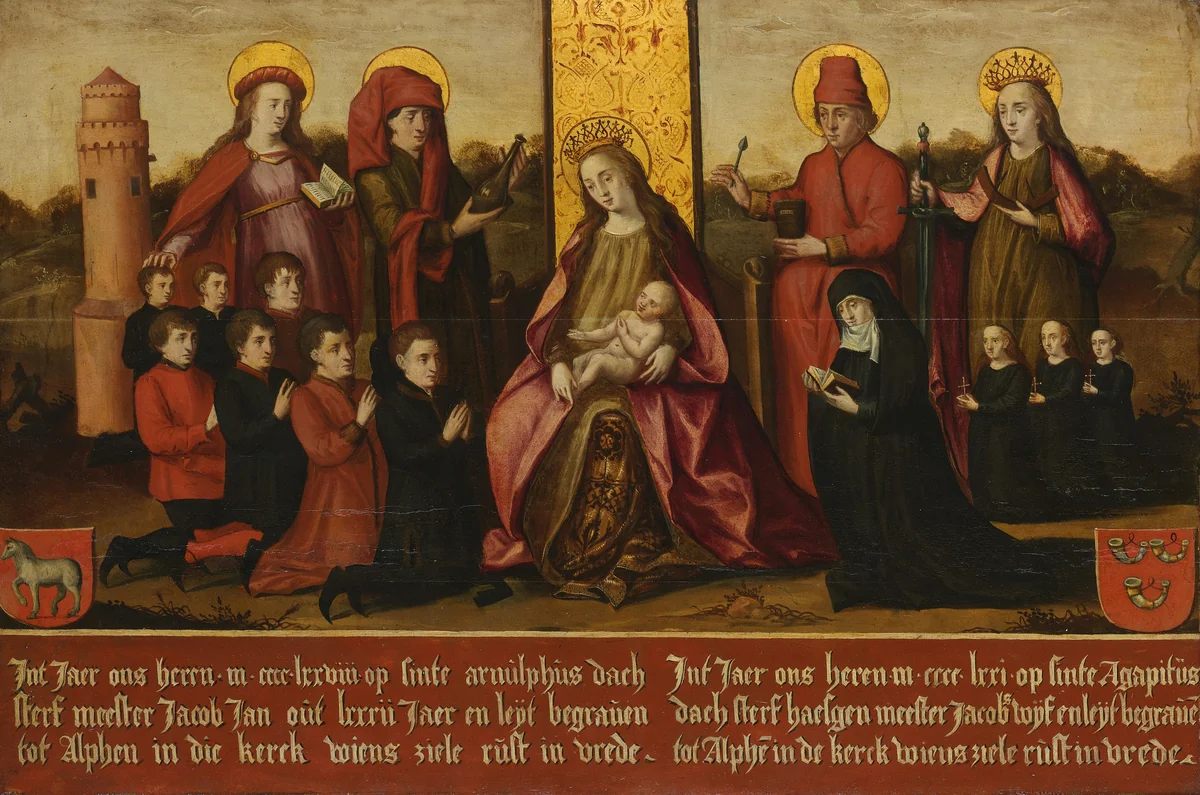 Memorial Panel for Jacob Jan van Assendelft  and his Wife Haesgen van Outshoorn by anonymous, painting, 1500