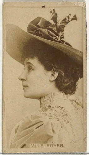 Mlle. Royer, from the Actors and Actresses series (N145-8) issued by Duke Sons & Co. to promote Duke Cigarettes by W. Duke, Sons & Co., photograph, 1890-1895