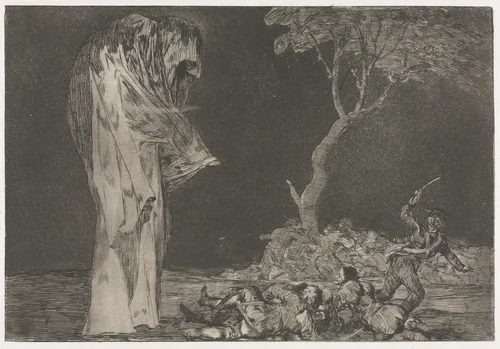 The Proverbs: Folly of Fear by Francisco de Goya, print, 1864