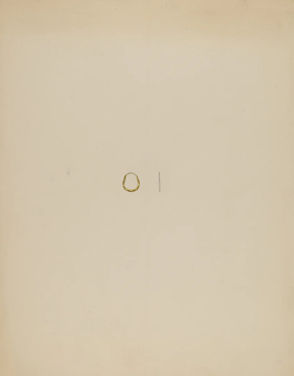 Child's Earring by Isidore Steinberg, index of american design, 1936