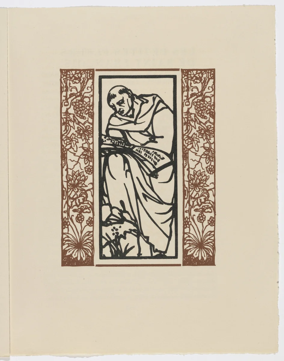 Plate (page 191) from Les Petites Fleurs de St. François (The Little Flowers of St. Francis) by Émile Bernard, illustrated book, 1928