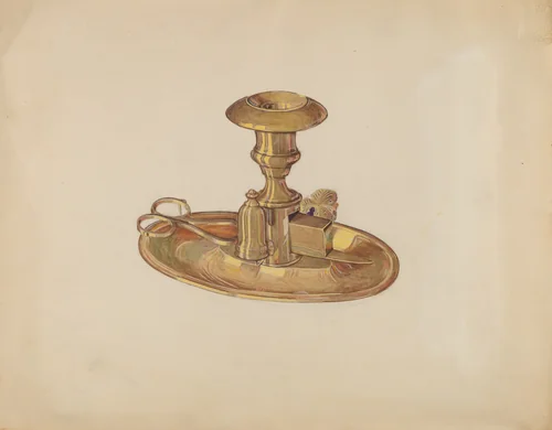 Candlestick by Dorothy Posten, index of american design, 1936