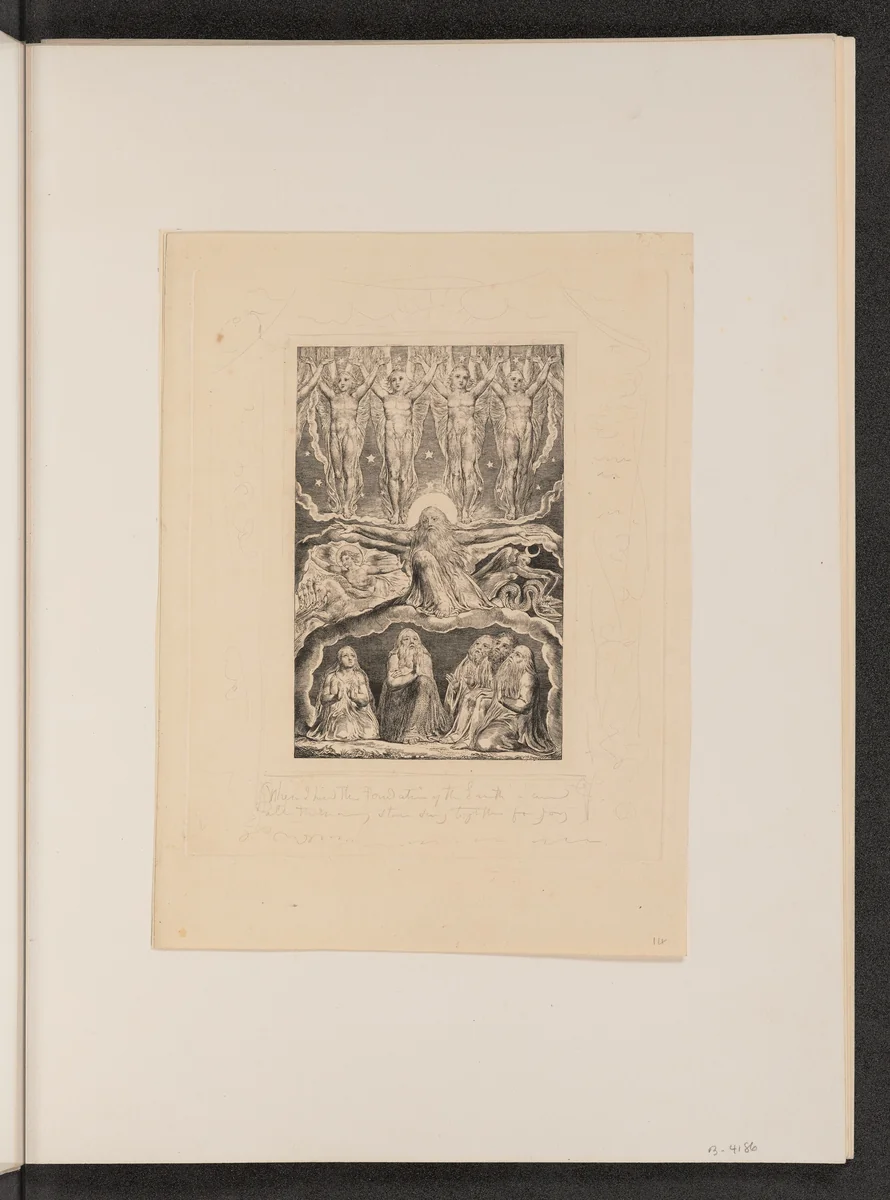 When the Morning Stars Sang Together by William Blake, portfolio, 1825