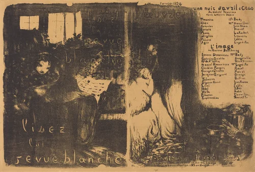 Une Nuit d'Avril à Céos; L'Image by Edouard Vuillard, print, 1894