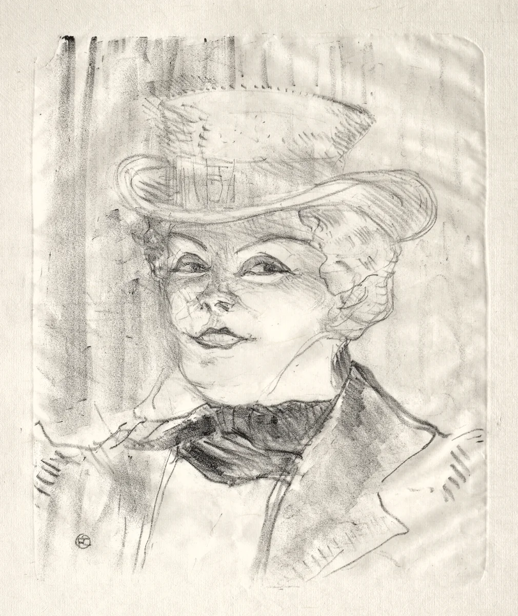 Madame Réjane by Henri de Toulouse-Lautrec, print, 1899