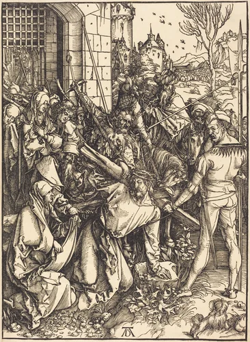 Christ Carrying the Cross by Albrecht Dürer, print, 1498-1499