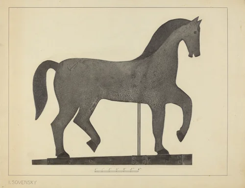 Weather Vane by Isidore Sovensky, index of american design, 1937