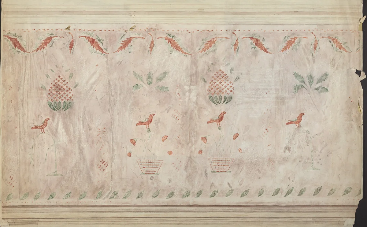 Wall Stencil by Mildred E. Bent, index of american design, 1935-1942