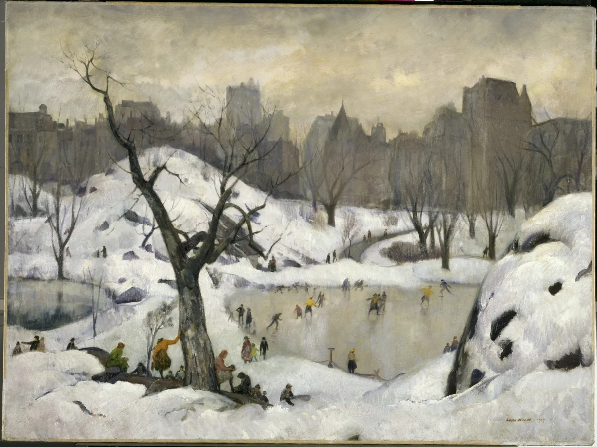 The Park-Winter by Leon Kroll, painting, 1923