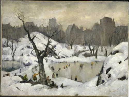 The Park-Winter by Leon Kroll, painting, 1923