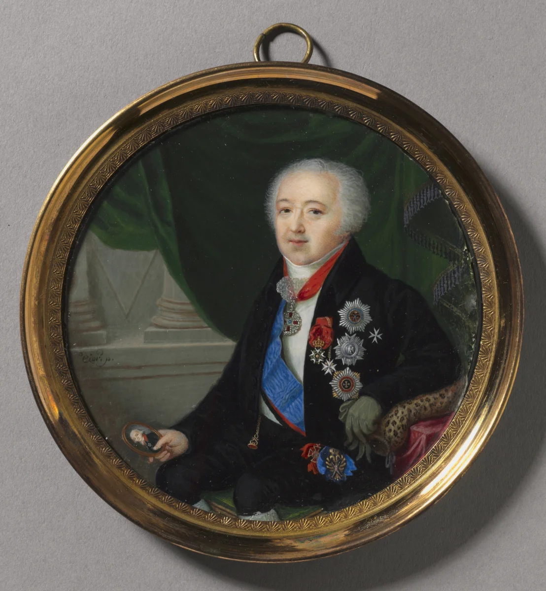 Portrait of Prince Alexander Bezborodko by Pierre-Charles Cior, painting, 1750-1799