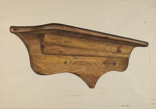 Wall Shelf by Carl Keksi, index of american design, 1937