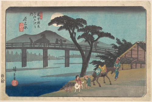 Nagakubo by Utagawa Hiroshige (歌川広重), print, 1797-1858