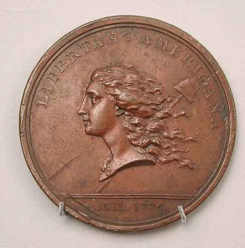 American Liberty (Libertas Americana) by Augustin Dupré, metalwork, 1782
