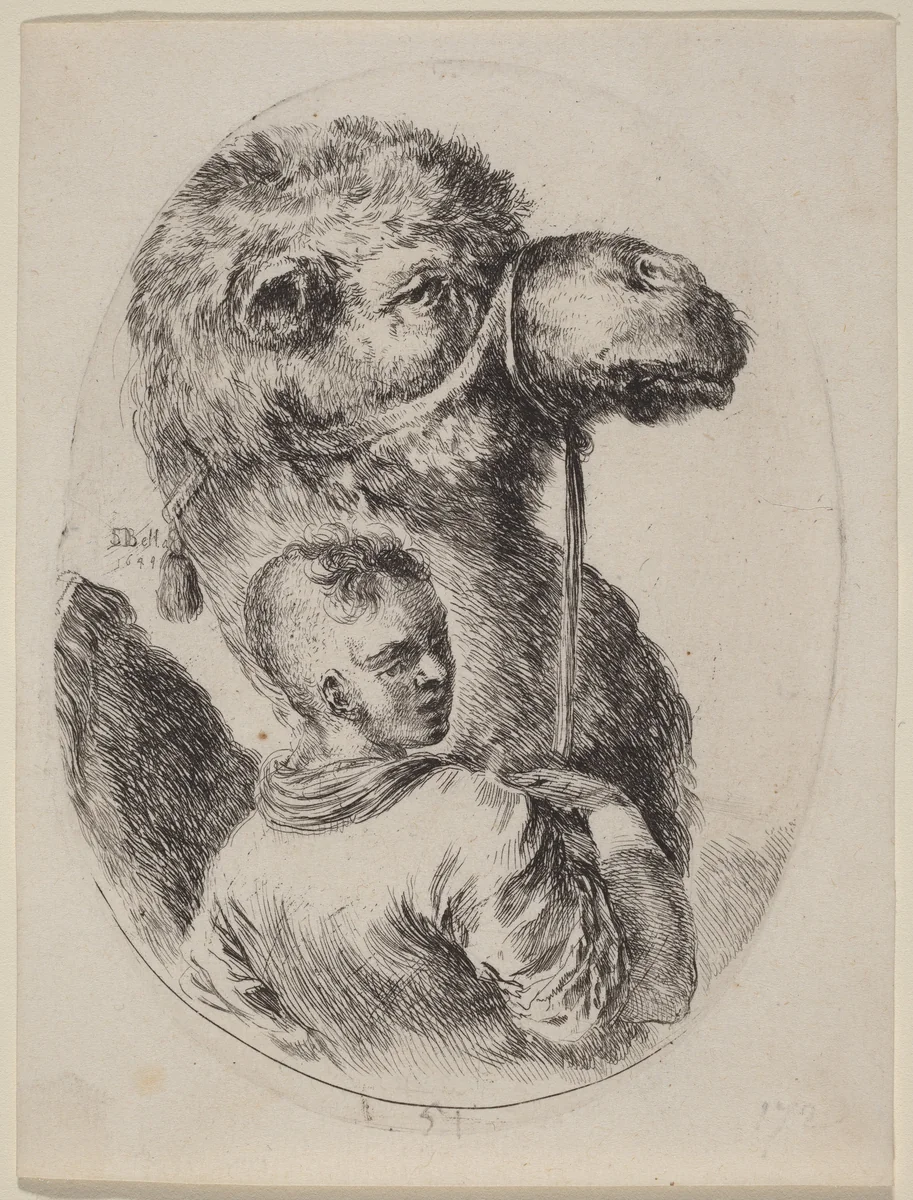 Groom with a Camel by Stefano della Bella, print, 1649