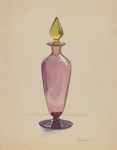 Cologne Bottle by Elizabeth Dimling, index of american design, 1935-1942