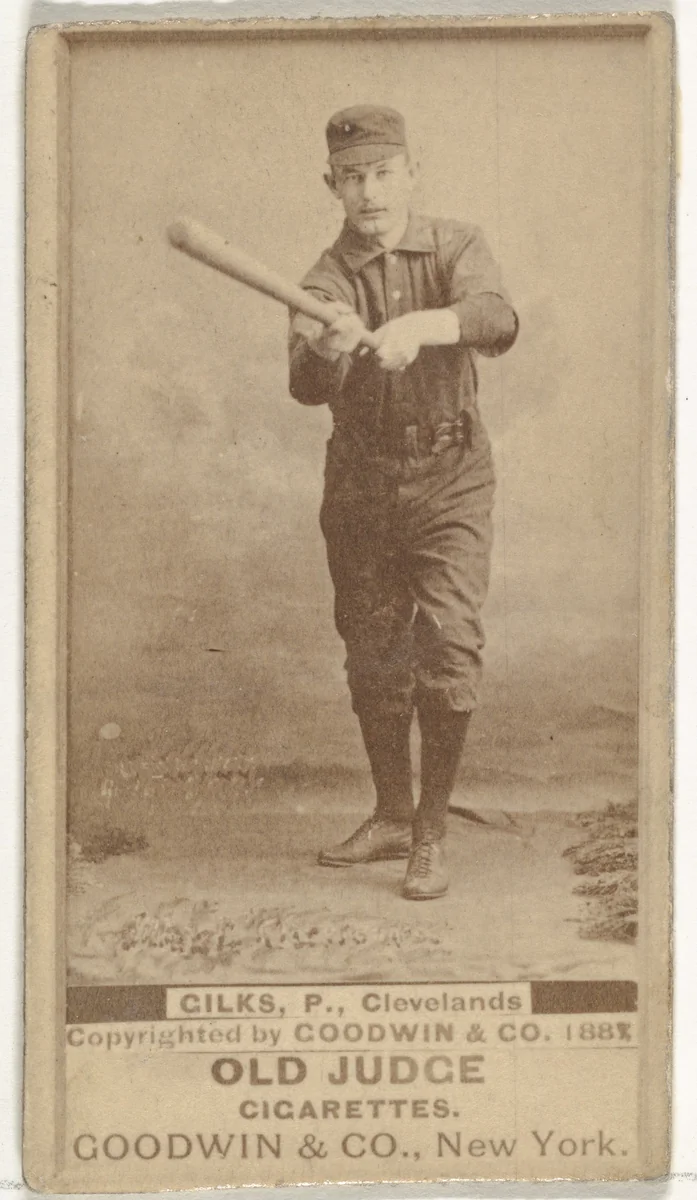 Robert James "Bob" Gilks, Pitcher, Cleveland, from the Old Judge series (N172) for Old Judge Cigarettes by Goodwin & Company, photograph, 1888