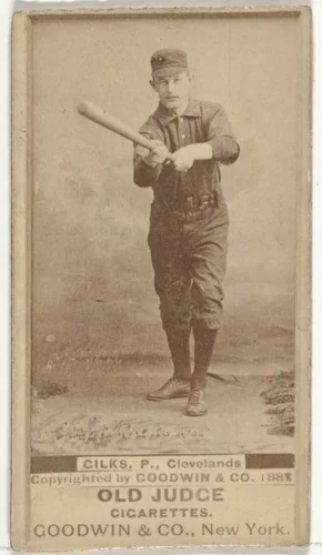 Robert James "Bob" Gilks, Pitcher, Cleveland, from the Old Judge series (N172) for Old Judge Cigarettes by Goodwin & Company, photograph, 1888