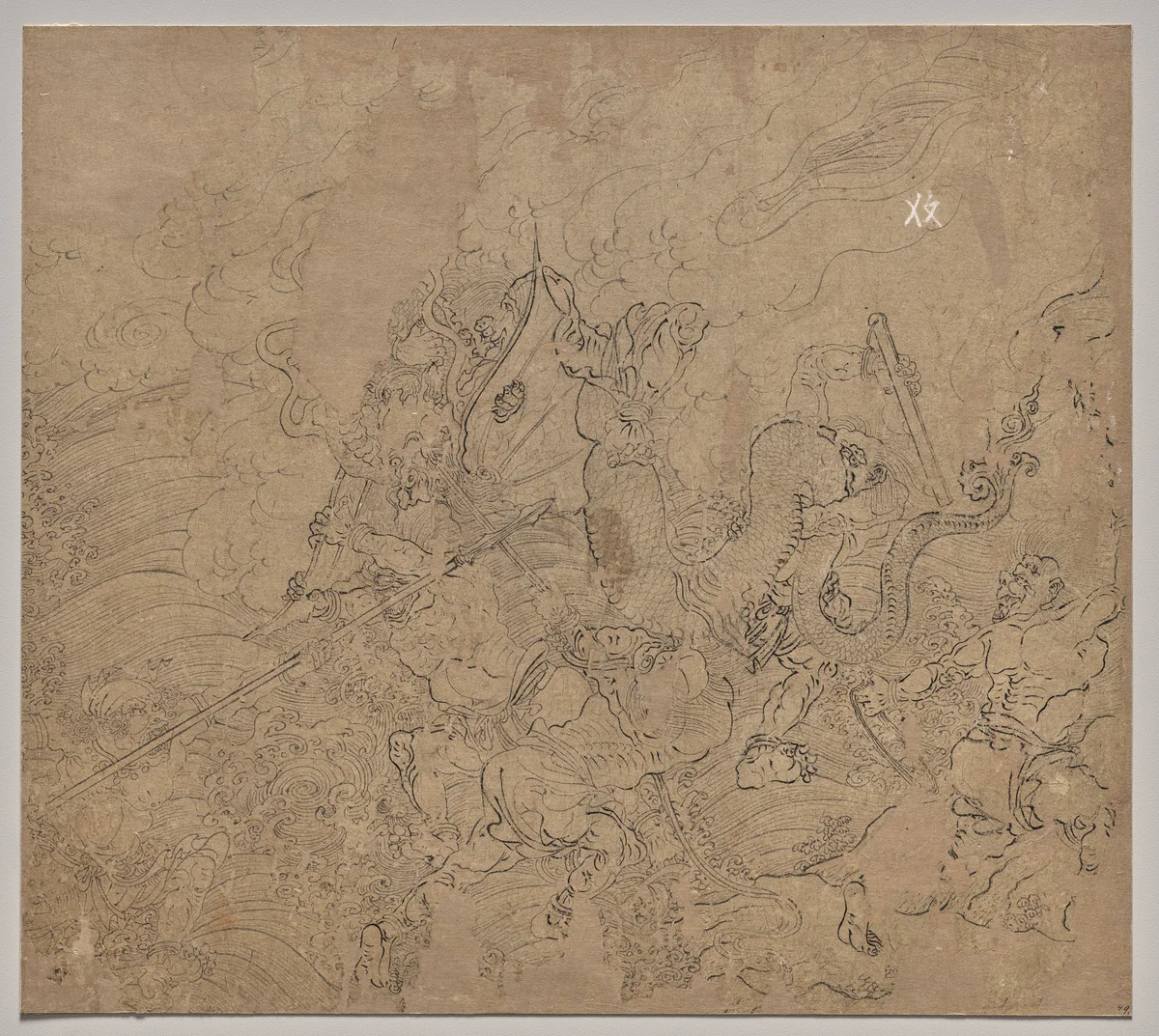 Album of Daoist and Buddhist Themes: Search the Mountain: Leaf 49 by Unknown, painting, 1200-1299