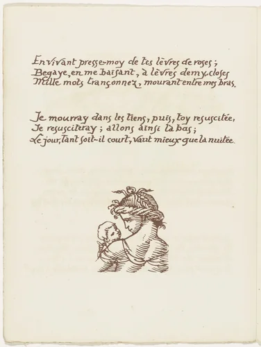 Tailpiece (folio 125 verso) from Les Amours (The Loves) by Émile Bernard, illustrated book, 1915