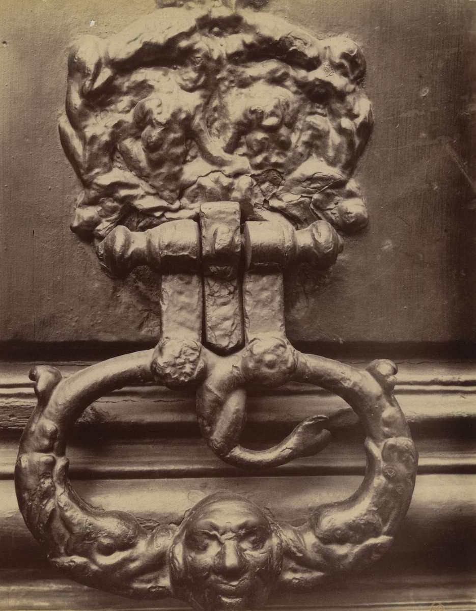 Heurtoir, 43 rue Sainte-Anne by Eugène Atget, photograph, 1904