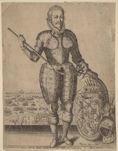 Maurice of Nassau, Prince of Orange by Christoffel van Sichem, print, 1546-1624