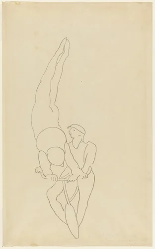 Study for Acrobats by Charles Demuth, drawing, 1919