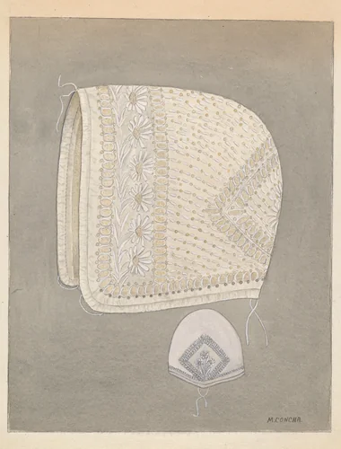 Baby's Cap by Margaret Concha, index of american design, 1937