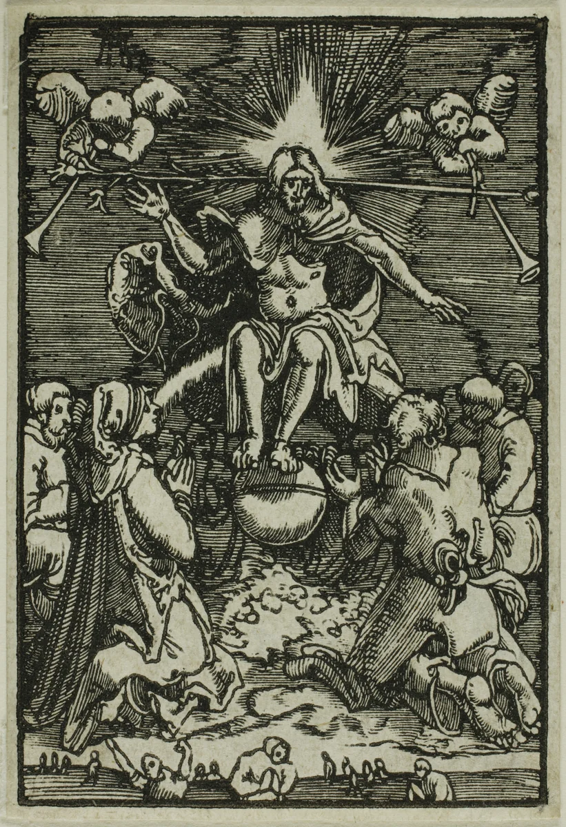 The Last Judgment, from The Fall and Redemption of Man by Albrecht Altdorfer, print, 1510-1518