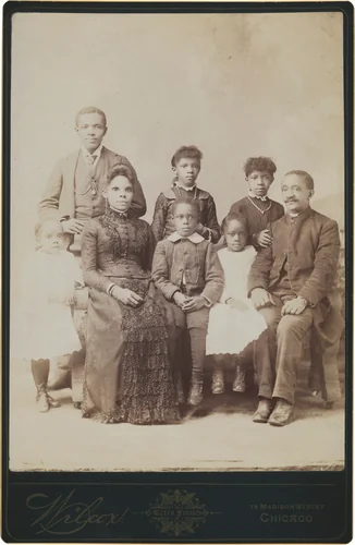 Portrait of a Family by Wilcox, photograph, 1885-1895
