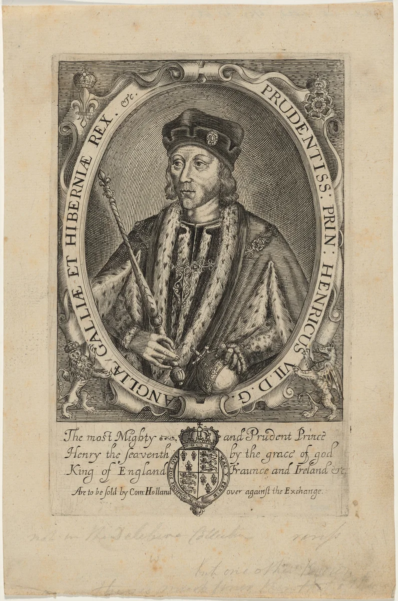 Henry VII of England by Renold Elstrack, print, 1618