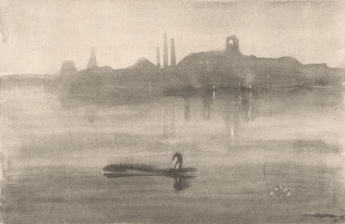 Nocturne by James McNeill Whistler, print, 1878