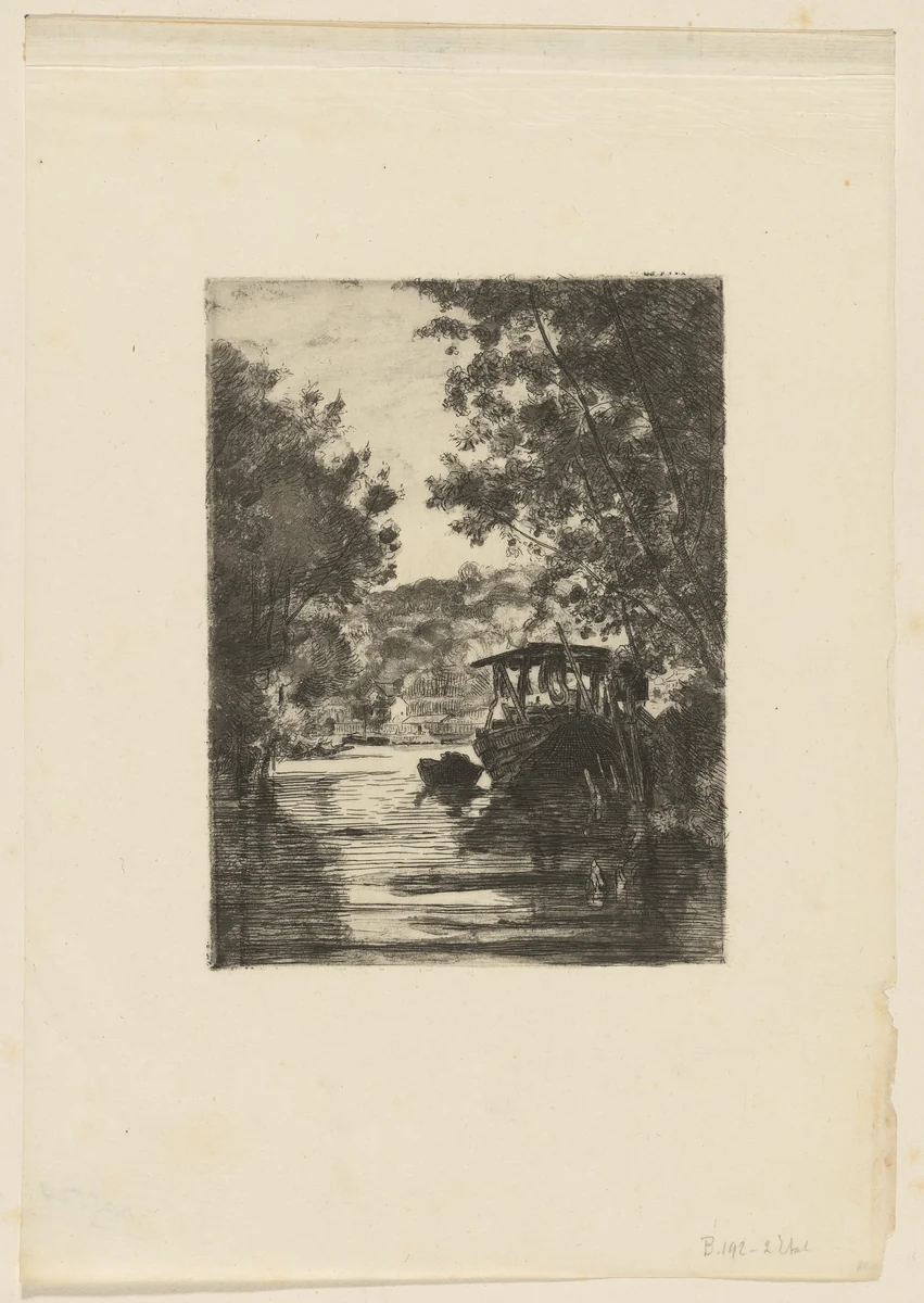 The Dyer's Boat by Félix Bracquemond, print, 1863-1873