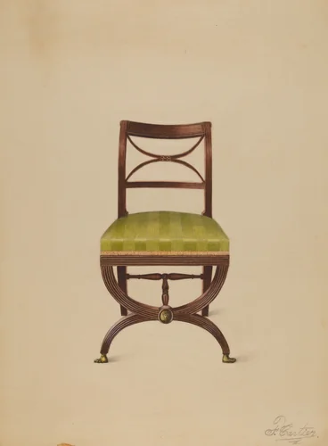 Side Chair by Ferdinand Cartier, index of american design, 1936