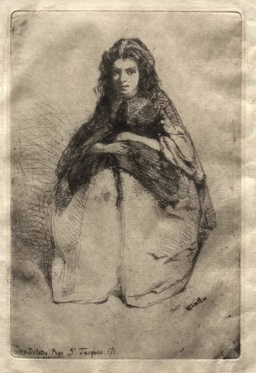 Fummette by James McNeill Whistler, print, 1858