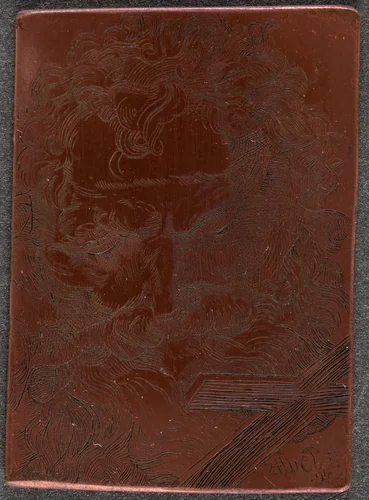 Head of Saint John the Baptist [verso] by Thomas Butts, Jr., technical material, 1728-1866