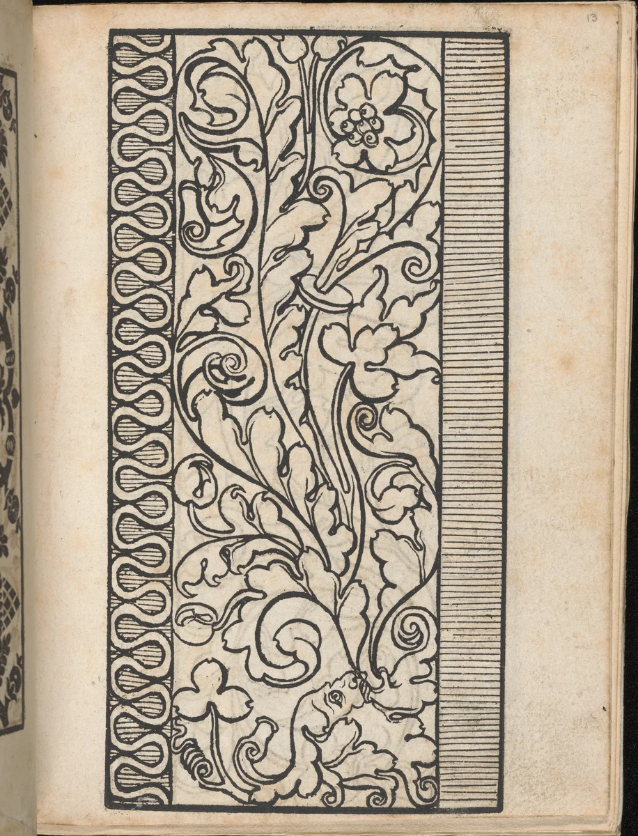 Ein new Modelbuch..., page 13 (recto) by Johann Schönsperger, book, 1524
