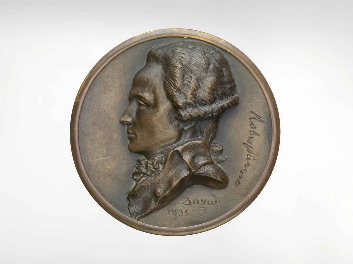 Robespierre (1758–1794) by Pierre-Jean David d'Angers, metalwork, 1835