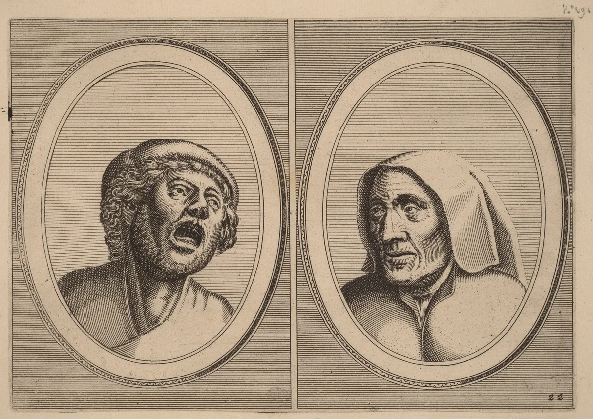 "Hansje Singh in Veldt" and "Blaeuwe Aecht" by Johannes van Doetechum
Lucas van Doetechum
Pieter Bruegel
Claes Jansz Visscher, print, 1564-1565