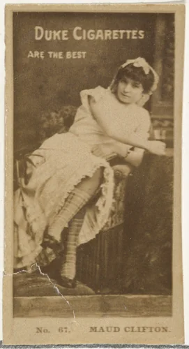 Card Number 67, Maud Clifton, from the Actors and Actresses series (N145-6) issued by Duke Sons & Co. to promote Duke Cigarettes by W. Duke, Sons & Co., photograph, 1880-1889
