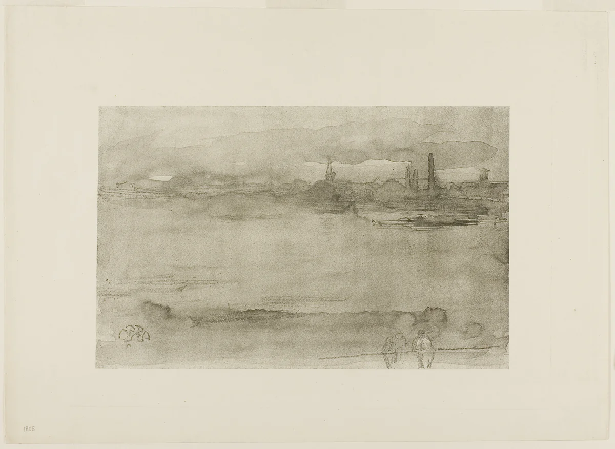 Early Morning by James McNeill Whistler, print, 1878