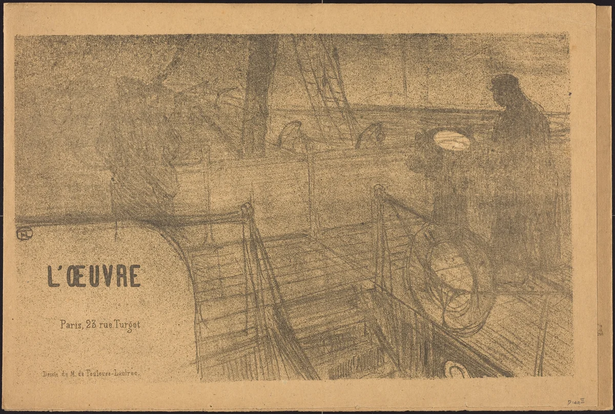 Prospectus Programme de l'Oeuvre by Henri de Toulouse-Lautrec
Félix Vallotton
Antonio de la Gandara
M. Doudelet
Maurice Denis
Edouard Vuillard, print, 1895