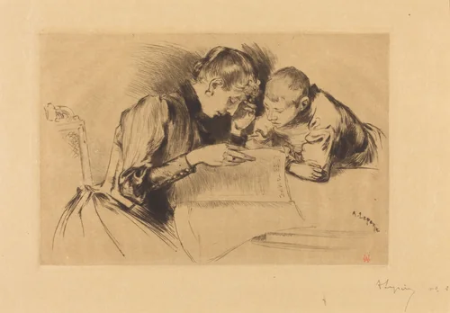 Images (Les images) by Auguste Lepère, print, 1889