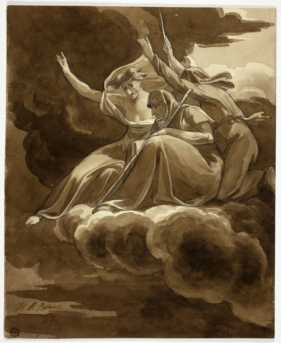 Three Witches from MacBeth by Henry Bone, drawing, 1799-1855